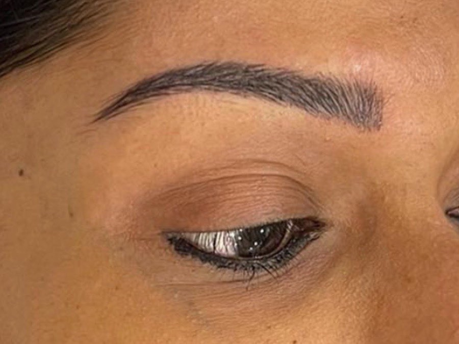 Brows after microblading