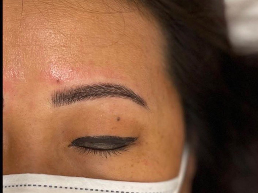 Brows after touch-up